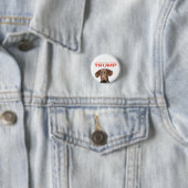 Ich werde nie auf Donald Trump herumhüpfen! Button (Beispiel)