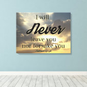 Ich werde nie aufhören, zu drucken leinwanddruck (Insitu (Holzboden))