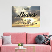 Ich werde nie aufhören, zu drucken leinwanddruck (Insitu (Wohnzimmer))