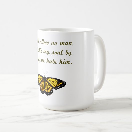 Ich werde niemanden zulassen kaffeetasse (VorderseiteRechts)