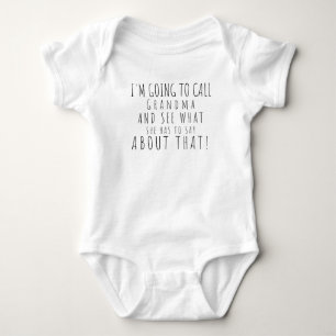 Ich werde Oma Funny Baby Bodysuit nennen Strampler