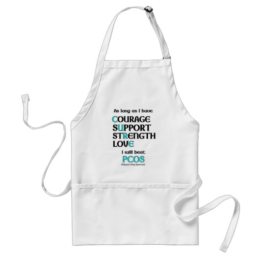 Ich werde PCOS schlagen Schürze (Vorne)