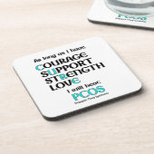 Ich werde PCOS schlagen Untersetzer (Linke Seite)