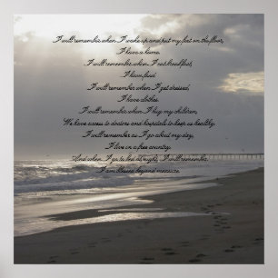 Ich werde Poster erinnern