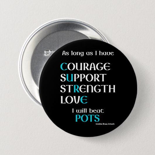 Ich werde ... POTS schlagen Button (Vorne & Hinten)