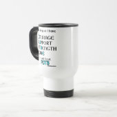 Ich werde ... POTS schlagen Reisebecher (Vorderseite Links)