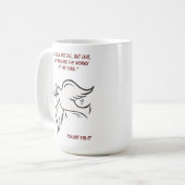 Ich werde Psalmen 118 nicht die, sondern leben Kaffeetasse (Vorderseite Links)