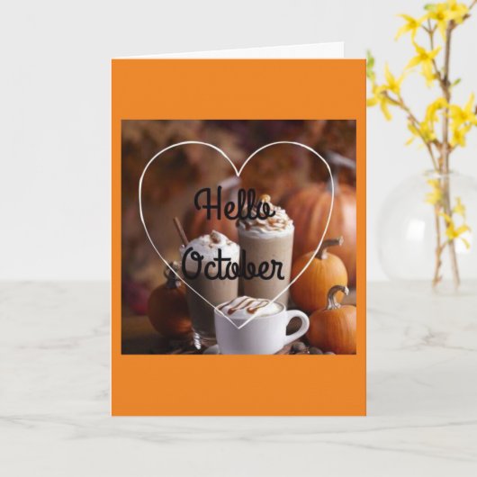 ** *ICH WERDE SIE AUFMERKSAM MACHEN** HALLOWEEN KARTE (Gelbe Blume)