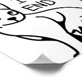 Ich werde Sie beenden, Gamer Funny Minimal Niedlic Poster (Ecke)