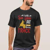 Ich werde Sie beim Barrel Racing Track Wild Wester T-Shirt (Vorderseite)