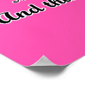 Ich werde Sie loben - Psalm 139:14 Rosa Silhouette Poster (Ecke)