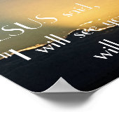 Ich werde Sie wieder sehen, Sonnenuntergang Bibel Poster (Ecke)