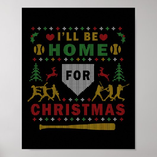 Ich werde Softll hässliches Weihnachtspullover-Par Poster (Vorne)