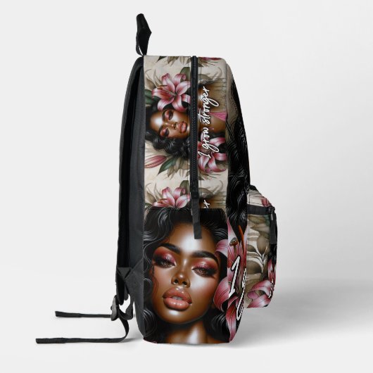 Ich werde stärker bedruckter rucksack (Links)