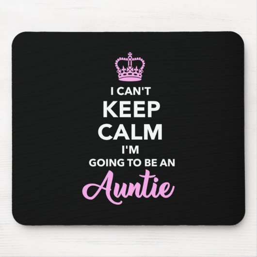 Ich werde Tante werden Mousepad (Vorne)