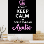 Ich werde Tante werden Poster (Küche)