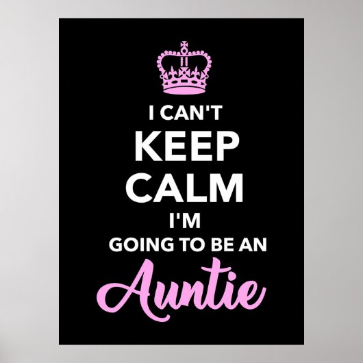 Ich werde Tante werden Poster (Vorne)