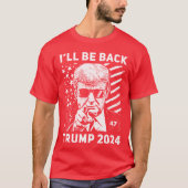 Ich werde Trump 2024-Wahlprotrump unterstützen T-Shirt (Vorderseite)