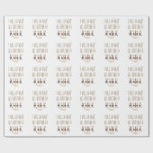 ICH WERDE TUN, WAS ALLE KÖNNEN, DIE REGEL-Monogram Geschenkpapier (Flach)