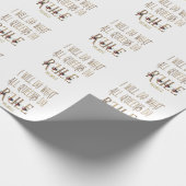 ICH WERDE TUN, WAS ALLE KÖNNEN, DIE REGEL-Monogram Geschenkpapier (Ecke)