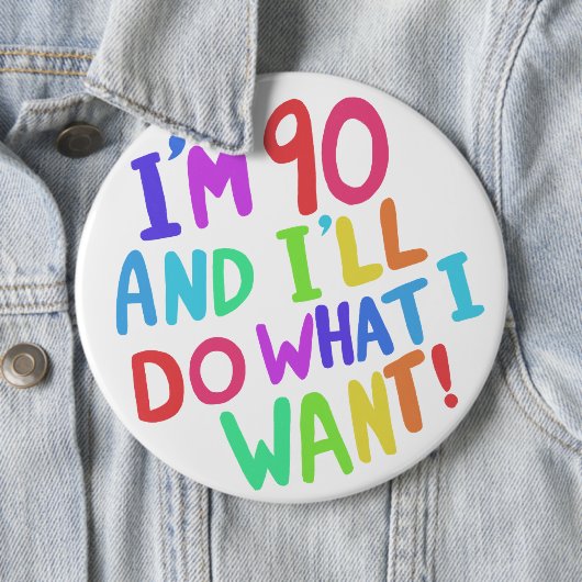 ICH WERDE TUN, WAS ICH GEWOLLT Knöpfe Button (Beispiel)