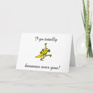 ICH WERDE ÜBER DICH BANANEN WÜTEND SAGT DIE BANANE KARTE