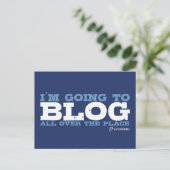 Ich werde überall im Blog (LiveJournal) Postkarte (Stehend Vorderseite)