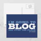 Ich werde überall im Blog (LiveJournal) Postkarte (Vorne/Hinten)