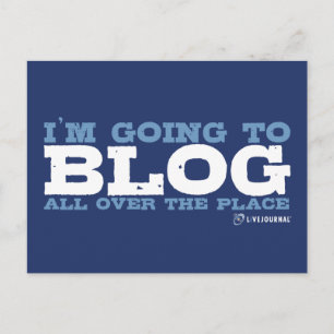 Ich werde überall im Blog (LiveJournal) Postkarte