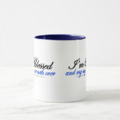 Ich werde und meine Schale Runneth vorbei gesegnet Tasse (Zentrum)