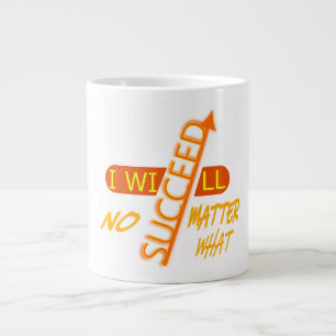 Ich werde unter allen Umständen erfolgreich sein Jumbo-Tasse