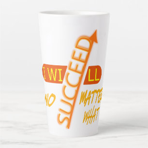 Ich werde unter allen Umständen erfolgreich sein Milchtasse