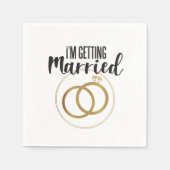 Ich werde verheiratet serviette (Vorderseite)