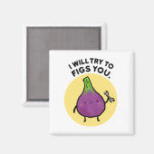 Ich werde versuchen, dir Niedliche Früchte Pun Mag Magnet (Vorderseite/Rückseite)