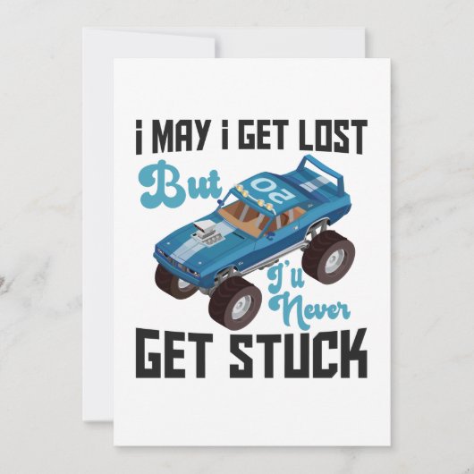 Ich werde vielleicht verloren, aber ich werde nie  dankeskarte (Vorderseite)