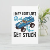 Ich werde vielleicht verloren, aber ich werde nie  dankeskarte (Stehend Vorderseite)