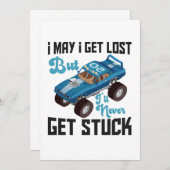 Ich werde vielleicht verloren, aber ich werde nie  dankeskarte (Vorne/Hinten)