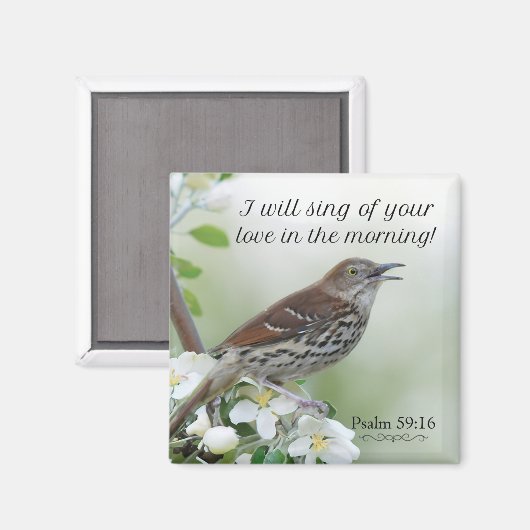 Ich werde von deiner Liebe singen! Magnet (Vorderseite/Rückseite)