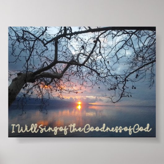 Ich werde von der Güte Gottes singen Poster (Vorne)