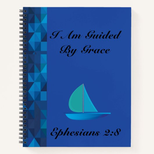 Ich werde von Grace Journal geleitet Notizbuch (Vorderseite)