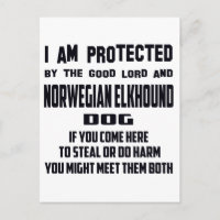 Ich werde von guten Lord und vom Norweger Elkhound
