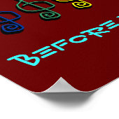 Ich werde vor dem Herrn spielen Poster (Ecke)