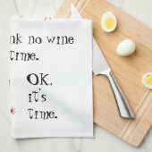 Ich werde vor seiner Zeit keinen Wein trinken Geschirrtuch (Viertel Falte)