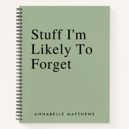 Ich werde wahrscheinlich ein lustiges Zitat verges Notizblock