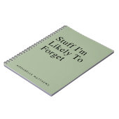 Ich werde wahrscheinlich ein lustiges Zitat verges Notizblock (Linke Seite)