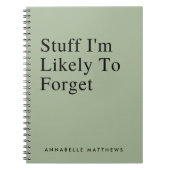 Ich werde wahrscheinlich ein lustiges Zitat verges Notizblock (Vorderseite)