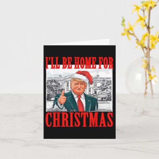 Ich werde Weihnachten Weihnachten Weihnachten Weih Karte (Gelbe Blume)