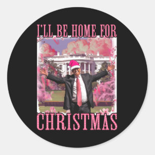 Ich werde Weihnachten Weihnachten Weihnachten Weih Runder Aufkleber