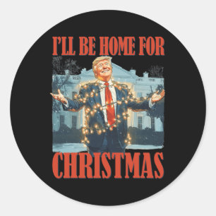 Ich werde Weihnachten Weihnachten Weihnachten Weih Runder Aufkleber