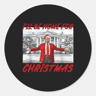 Ich werde Weihnachten Weihnachten Weihnachten Weih Runder Aufkleber